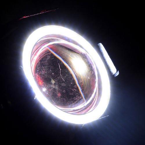 Par Farol de Milha Angel Eye U7 para Moto Kawasaki NINJA ZX